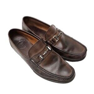 Peter Millar Men’s Size 9M Brown Bit Moccasins Driving Loafer Brazil